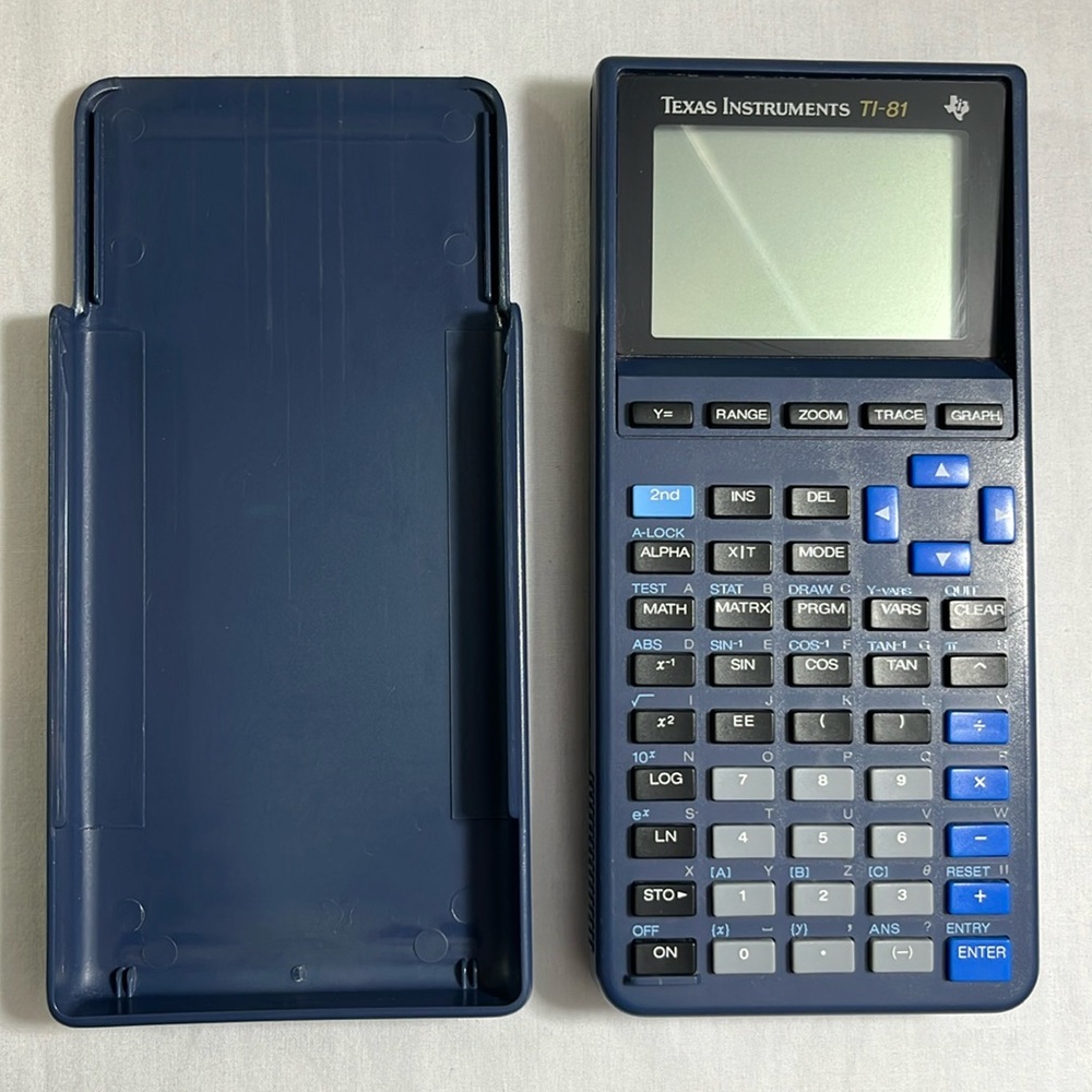 TI-81 Graphing Scientific Calculator by Texas Instruments, Blue